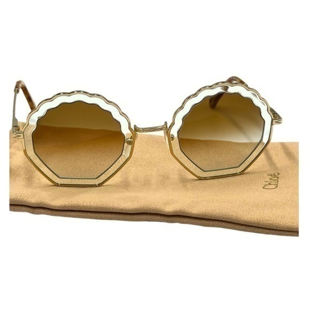 Chloe CE147S 834 56mm Seashell Sunglasses Metal Frame